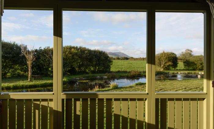 View from Marared - Brook Cottage Shepherd Huts